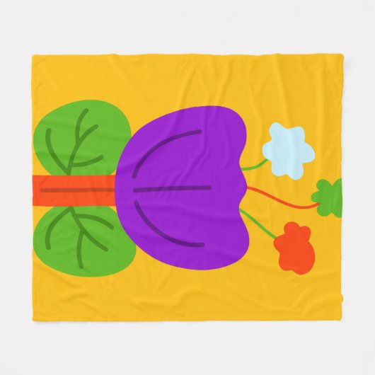 Lebhafte Tones Fleecedecke (Vorderseite (Horizontal))