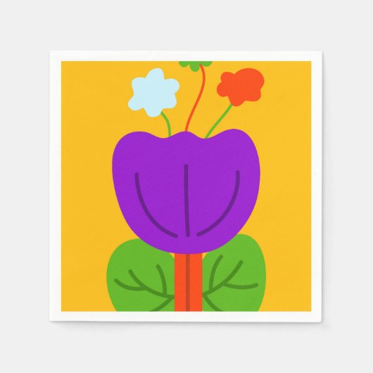 Lebhafte Tones Serviette (Vorderseite)