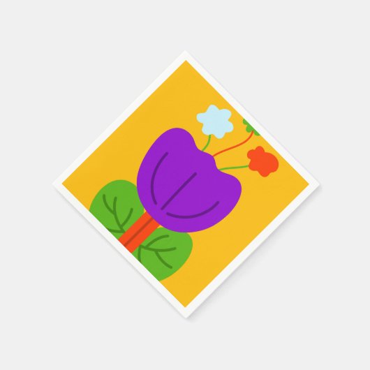 Lebhafte Tones Serviette (Ecke)