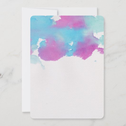 Lebhafte Träume Bridal Dusche Einladung (Rückseite)