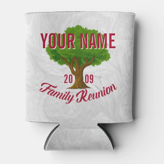 Lebhafte Tree Personalisiert Family Wiedersehen Dosenkühler (Vorderseite)