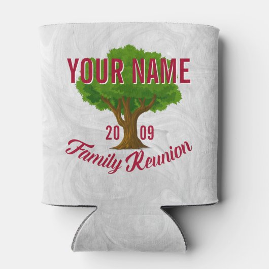 Lebhafte Tree Personalisiert Family Wiedersehen Dosenkühler (Rückseite)