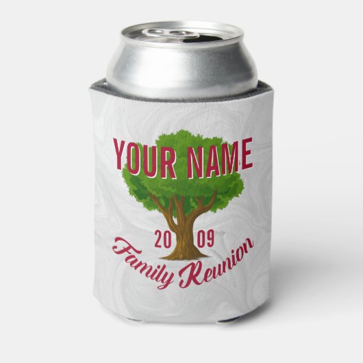 Lebhafte Tree Personalisiert Family Wiedersehen Dosenkühler (Kanne Rückseite)