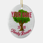 Lebhafte Tree Personalisiert Family Wiedersehen Keramikornament (Rechts)