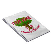 Lebhafte Tree Personalisiert Family Wiedersehen Notizblock (Rechte Seite)