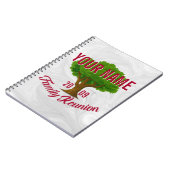 Lebhafte Tree Personalisiert Family Wiedersehen Notizblock (Linke Seite)