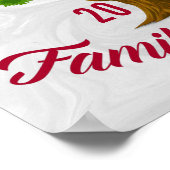Lebhafte Tree Personalisiert Family Wiedersehen Poster (Ecke)