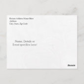 Lebhafte Tree Personalisiert Family Wiedersehen Postkarte (Rückseite)