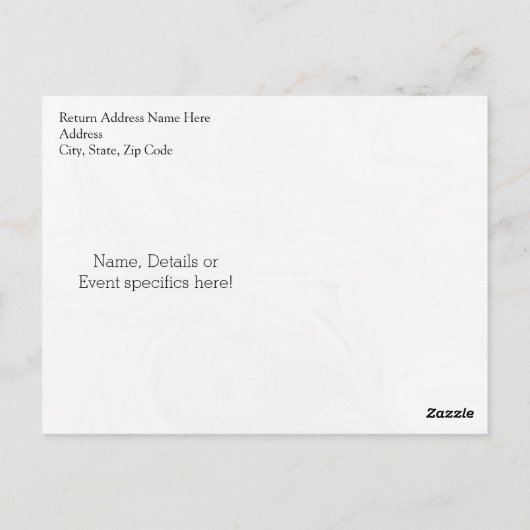 Lebhafte Tree Personalisiert Family Wiedersehen Postkarte (Rückseite)