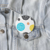 Lebhafte, trendige, coole, lustige, moderne gepunk button (Beispiel)