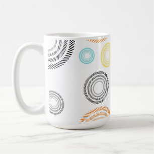 Lebhafte, trendige, coole, moderne, schlichte Krei Kaffeetasse