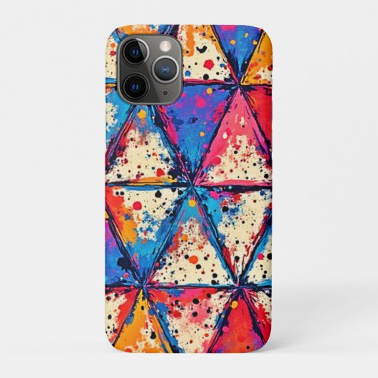 Lebhafte Triangle Spritzer Art Case-Mate iPhone Hülle (Rückseite)