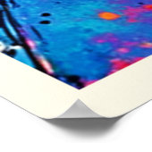 Lebhafte Triangle Spritzer Art Poster (Ecke)