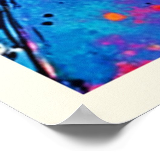 Lebhafte Triangle Spritzer Art Poster (Ecke)