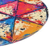 Lebhafte Triangle Spritzer Art Schneidebrett (Ecke)