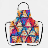Lebhafte Triangle Spritzer Art Schürze (Vorderseite)