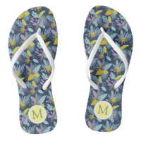 Lebhafte Tropen ⎥ Monogramm Flip Flops