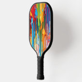 Lebhafte Tropffarbe Pickleball Schläger (Links)