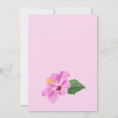 Lebhafte tropische Blume Einladung (Rückseite)