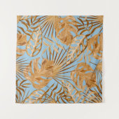 Lebhafte tropische Blume: farbenfroh, nahtlos. Wandteppich (Vorderseite (Horizontal))