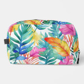 Lebhafte tropische Dschungel-Blätter Waschbeutel (Vorderseite)