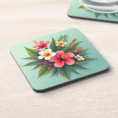 Lebhafte tropische Harmonie Getränkeuntersetzer (Linke Seite)