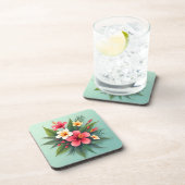 Lebhafte tropische Harmonie Getränkeuntersetzer (Rechte Seite)