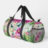 Lebhafte tropische Vögel Duffle Bag (Rechte Ecke)