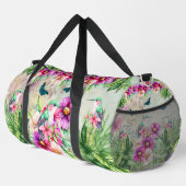 Lebhafte tropische Vögel Duffle Bag (Rechte Ecke)