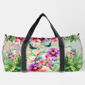 Lebhafte tropische Vögel Duffle Bag (Rückseite)