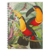 Lebhafte tropische Vögel Kunst Exotischer Dschunge Notizblock (Vorderseite)
