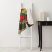 Lebhafte tropische Vögel Kunst Exotischer Dschunge Sherpadecke (Beispiel)