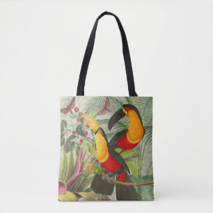 Lebhafte tropische Vögel Kunst Exotischer Dschunge Tasche