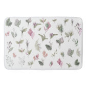 Lebhafte tropische Wasserfarbe Badematte (Vorderseite)