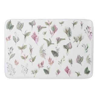 Lebhafte tropische Wasserfarbe Badematte