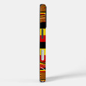 Lebhafte ugandische Flag-Inspirierte Kunst Case-Mate iPhone Hülle (Rückseite / Rechts)