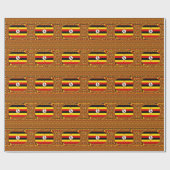 Lebhafte ugandische Flag-Inspirierte Kunst Geschenkpapier (Flach)