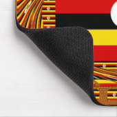 Lebhafte ugandische Flag-Inspirierte Kunst Mousepad (Ecke)