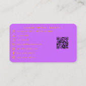 Lebhafte und farbenfrohe Afroamerikanischer Nagelt Visitenkarte (Rückseite)