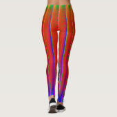 Lebhafte und komfortable farbenfrohe Leggings (Rückseite)