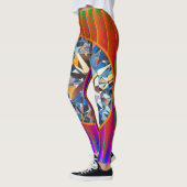 Lebhafte und komfortable farbenfrohe Leggings (Links)