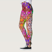 Lebhafte und komfortable farbenfrohe Leggings (Links)
