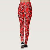 Lebhafte und komfortable farbenfrohe Leggings (Rückseite)