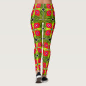 Lebhafte und komfortable farbenfrohe Leggings (Rückseite)