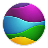 Lebhafte und lustige Keramik Keramikknauf (Vorderseite)