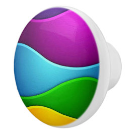 Lebhafte und lustige Keramik Keramikknauf