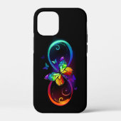 Lebhafte Unendlichkeit mit Regenbogenschmetterling Case-Mate iPhone Hülle (Rückseite)