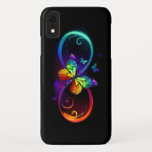 Lebhafte Unendlichkeit mit Regenbogenschmetterling Case-Mate iPhone Hülle (Rückseite)