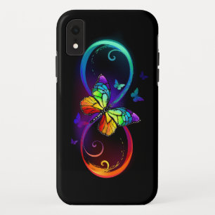 Lebhafte Unendlichkeit mit Regenbogenschmetterling Case-Mate iPhone Hülle