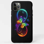 Lebhafte Unendlichkeit mit Regenbogenschmetterling Case-Mate iPhone Hülle (Rückseite)